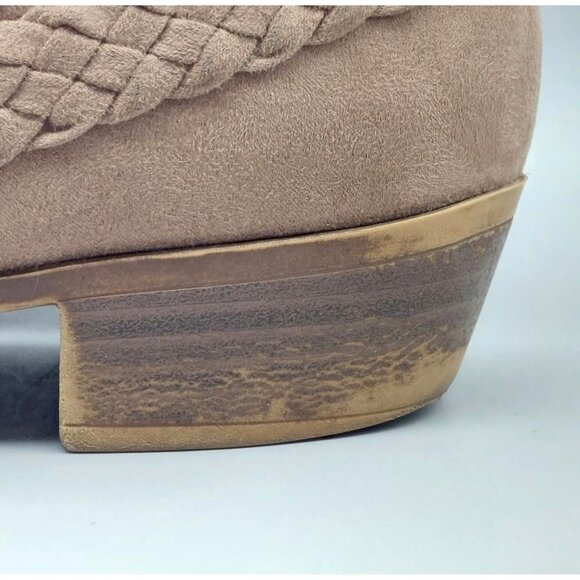 Life Stride Size 8.5M Side Zip Ankle Boots Block Heel Booties Brown Memory Foam - Picture 8 of 16